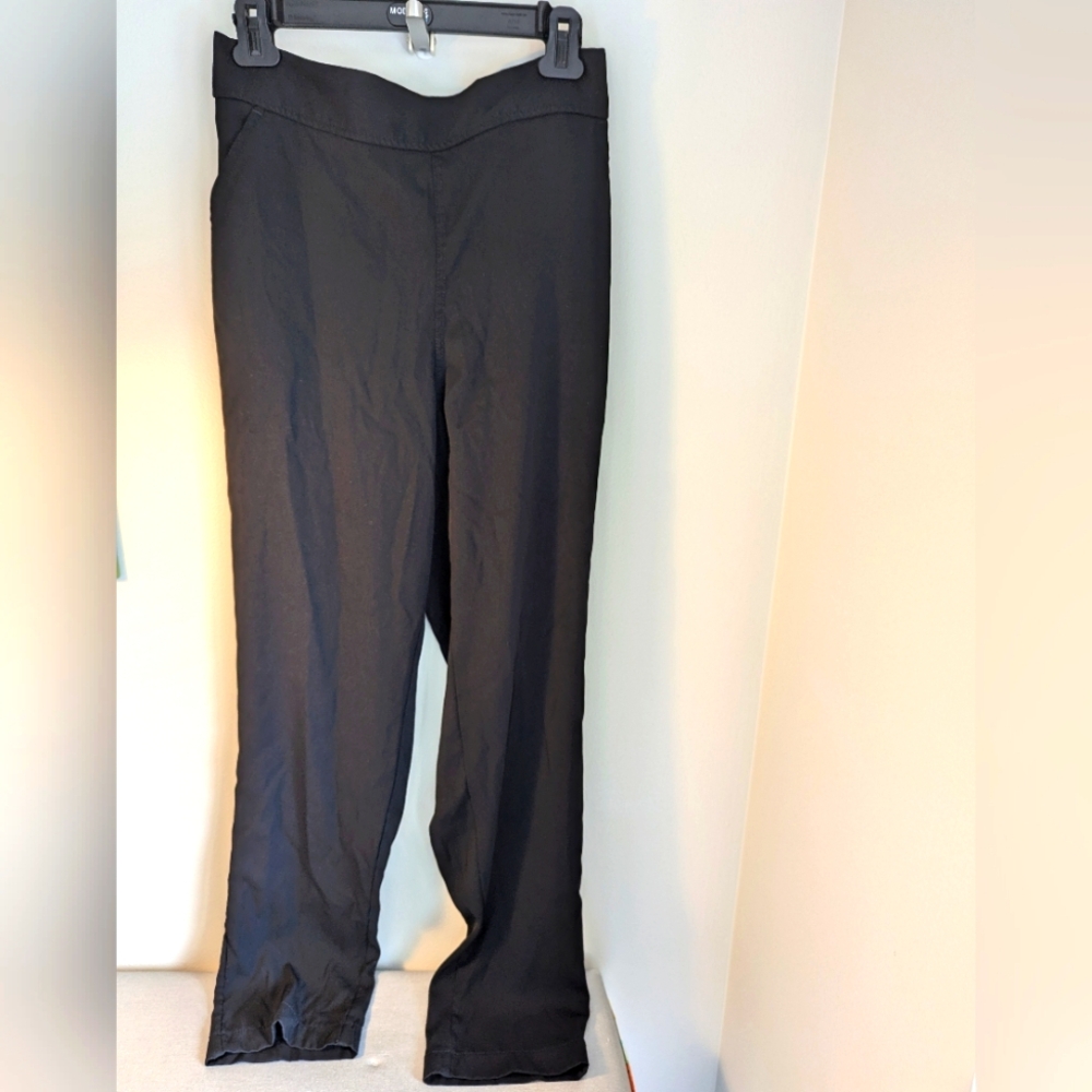 Max Studio Black Lightweight Straight Leg Pants Size Large